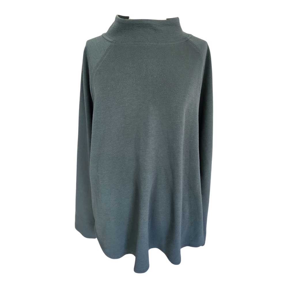 AVA & VIV Mock Neck Long Sleeve Knit Top Size 1X - Picture 3 of 10